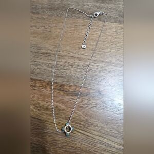 Elegant Silver Necklace with Turquoise Accents